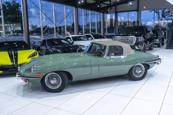 Used 1970 Jaguar XKE Series II Roadster! 4.2L Willow Green! Collector Condition! for sale Sold at Chicago Motor Cars in West Chicago IL 60185 2