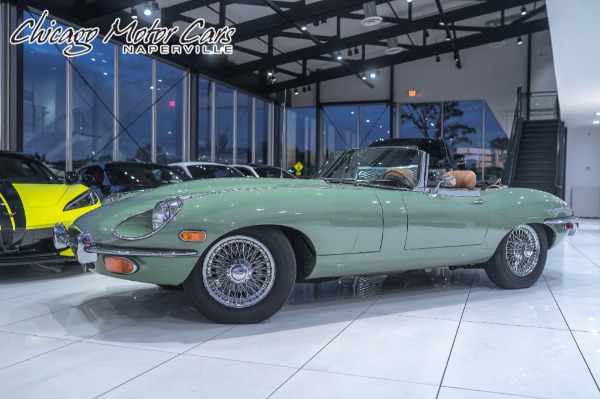Used 1970 Jaguar XKE Series II Roadster! 4.2L Willow Green! Collector Condition! for sale Sold at Chicago Motor Cars in West Chicago IL 60185 1