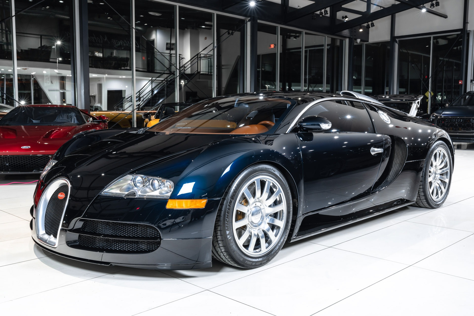 Used-2006-Bugatti-Veyron-164-Coupe-Recent-Service-at-Bugatti-STUNNING-Color-Combo-Cognac-Interior