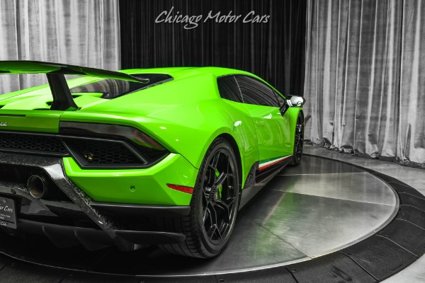 Used-2018-Lamborghini-Huracan-LP640-4-Performante-VERDE-MANTIS-FINISH-FORGED-CARBON-ENGINE-BAY-LOADED