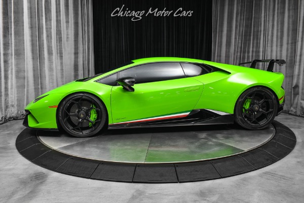 Used 2018 Lamborghini Huracan LP640-4 Performante Coupe RARE Verde Mantis Full PPF for sale $344,500 at Chicago Motor Cars in West Chicago IL