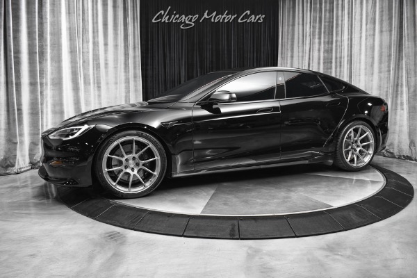 Used 2022 Tesla Model S Plaid Sedan Carbon Trim! BC Forged Wheels! FULL PPF! LOADED for sale Sold at Chicago Motor Cars in West Chicago IL 60185 1