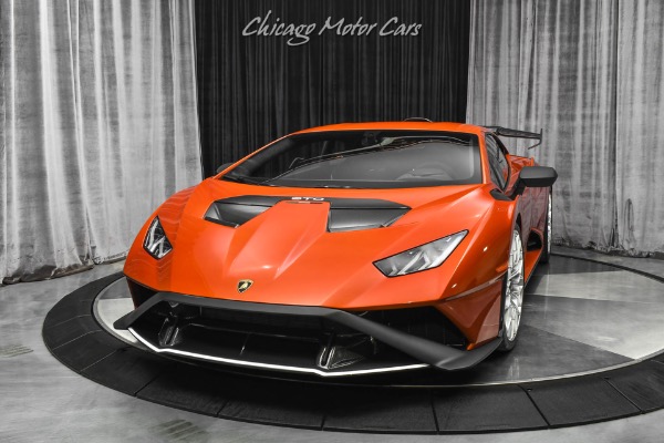 Used 2022 Lamborghini Huracan LP640-2 STO Coupe ONLY 83 Miles! RARE Paint! FULL Carbon Pack! LOADED for sale Sold at Chicago Motor Cars in West Chicago IL 60185 2