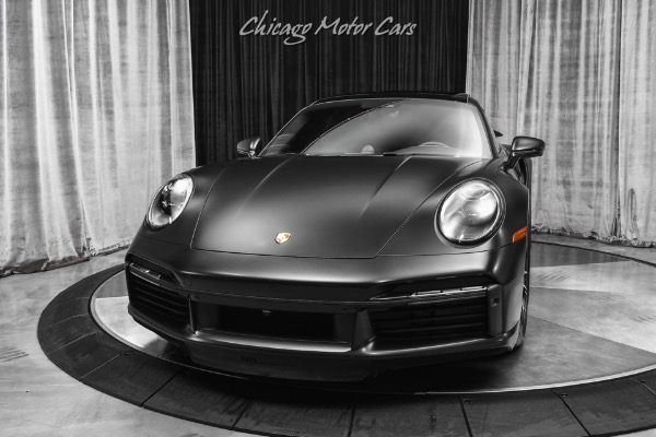 Used-2022-Porsche-911-Turbo-S-Coupe-ONLY-772-Miles-PCCB-Front-Lift-Matte-Black-Wrap-LOADED