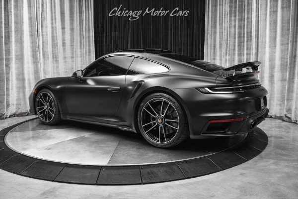 Used 2022 Porsche 911 Turbo S Coupe ONLY 772 Miles! PCCB! Front Lift! Matte Black Wrap! LOADED for sale Sold at Chicago Motor Cars in West Chicago IL 60185 3