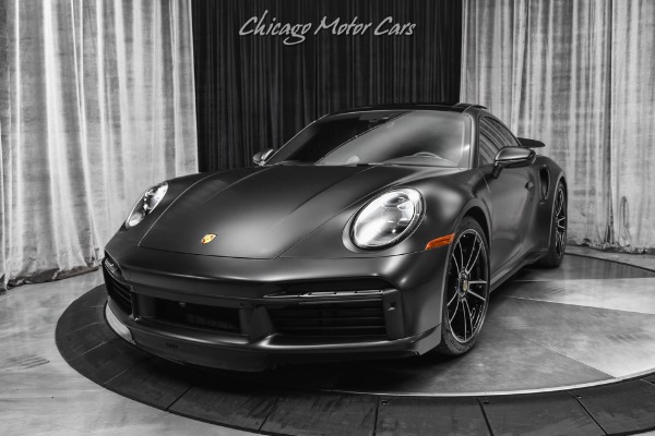 Used-2022-Porsche-911-Turbo-S-Coupe-ONLY-772-Miles-PCCB-Front-Lift-Matte-Black-Wrap-LOADED