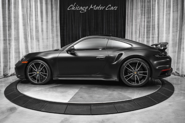 Used-2022-Porsche-911-Turbo-S-Coupe-ONLY-772-Miles-PCCB-Front-Lift-Matte-Black-Wrap-LOADED