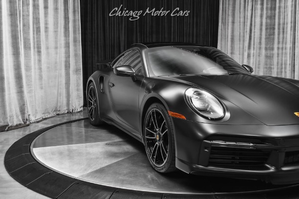 Used-2022-Porsche-911-Turbo-S-Coupe-ONLY-772-Miles-PCCB-Front-Lift-Matte-Black-Wrap-LOADED