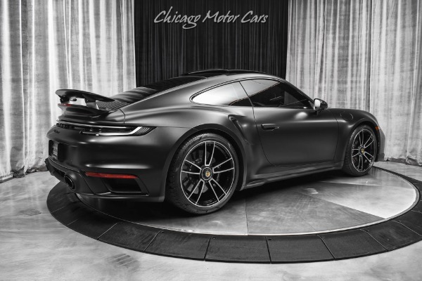 Used 2022 Porsche 911 Turbo S Coupe ONLY 772 Miles! PCCB! Front Lift! Matte Black Wrap! LOADED for sale Sold at Chicago Motor Cars in West Chicago IL 60185 5