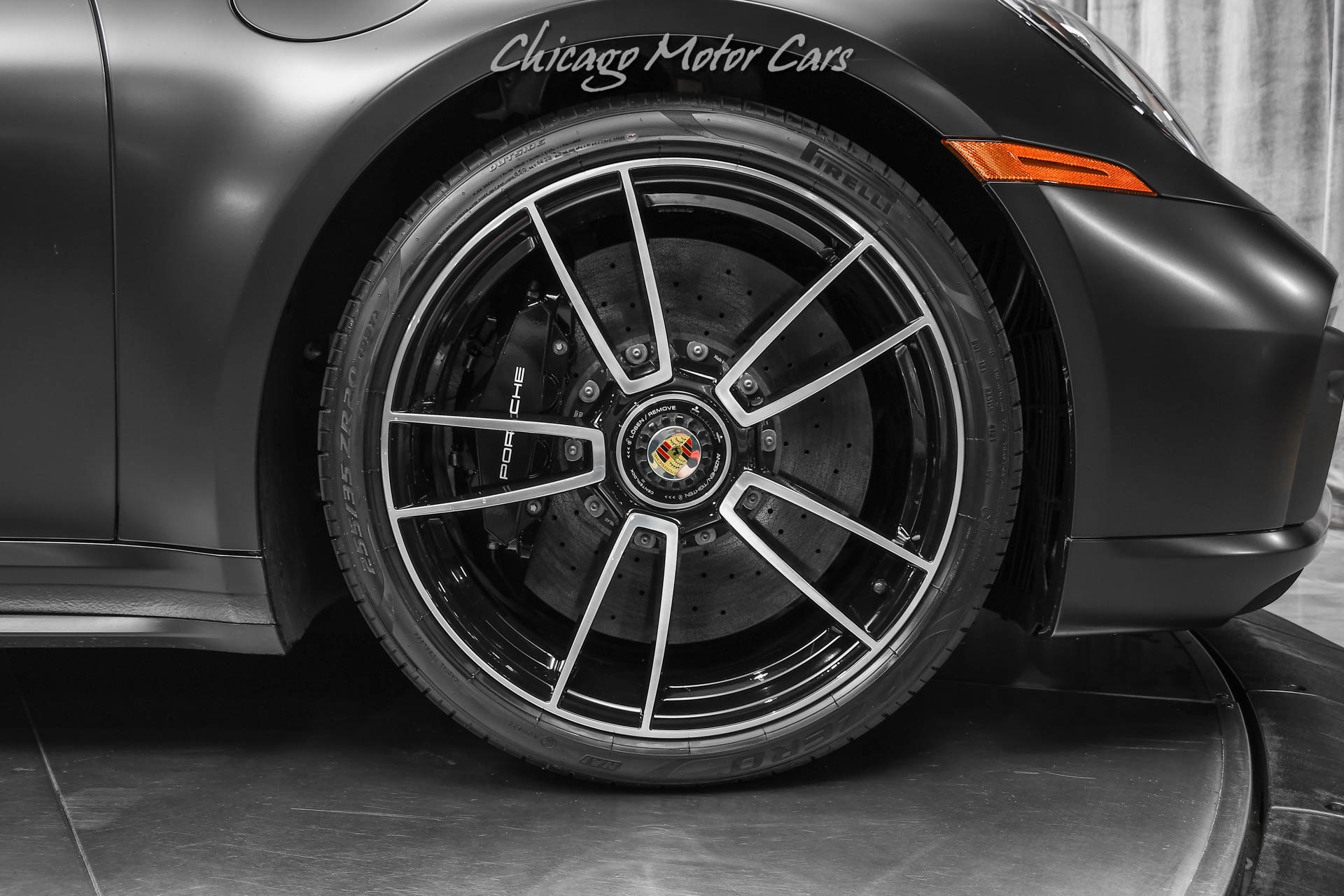 Used-2022-Porsche-911-Turbo-S-Coupe-ONLY-772-Miles-PCCB-Front-Lift-Matte-Black-Wrap-LOADED