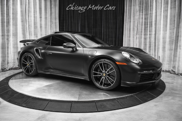 Used-2022-Porsche-911-Turbo-S-Coupe-ONLY-772-Miles-PCCB-Front-Lift-Matte-Black-Wrap-LOADED