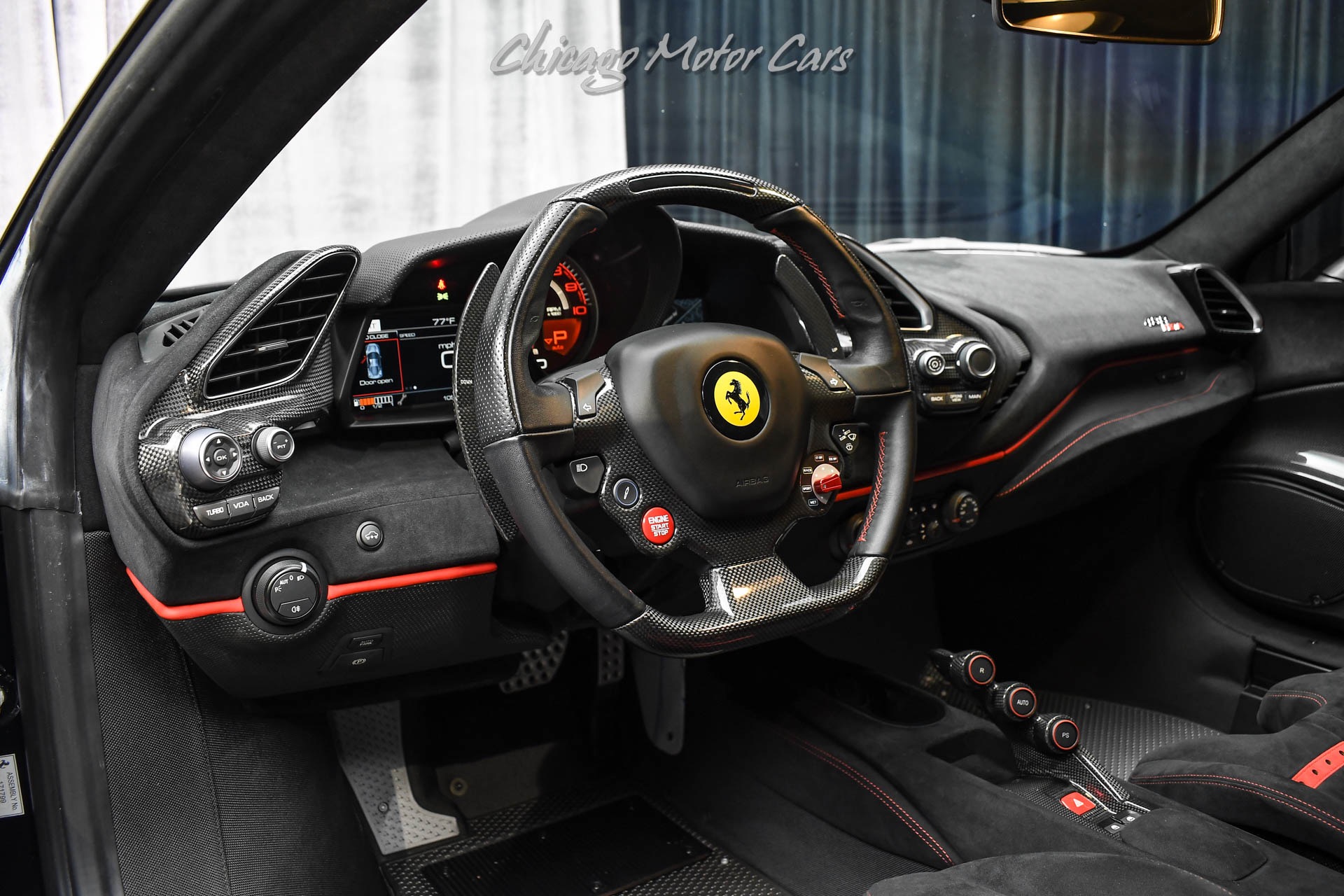Used-2020-Ferrari-488-Pista-Coupe-LOW-Miles-HOT-Spec-Daytona-Race-Seats-Front-Lift-LOADED