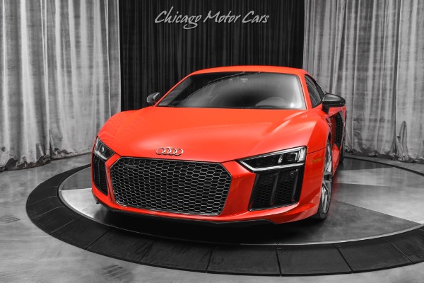 Used 2017 Audi R8 5.2 quattro V10 Plus Coupe LOW Miles! RARE Dynamite Red! Carbon! LOADED! for sale Sold at Chicago Motor Cars in West Chicago IL 60185 2