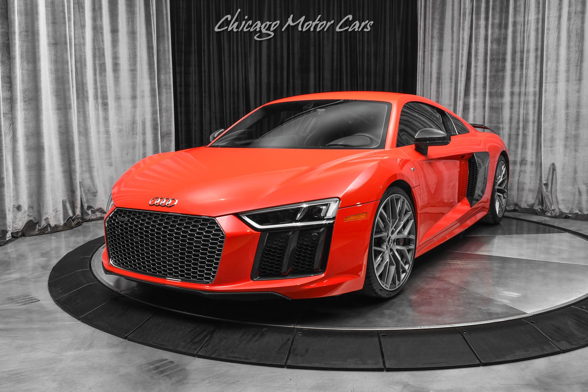 Used-2017-Audi-R8-52-quattro-V10-Plus-Coupe-LOW-Miles-RARE-Dynamite-Red-Carbon-LOADED