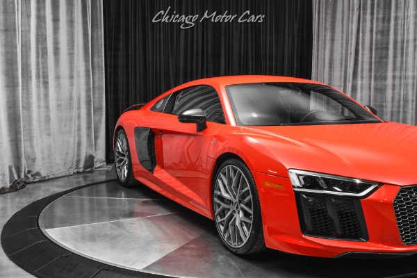 Used-2017-Audi-R8-52-quattro-V10-Plus-Coupe-LOW-Miles-RARE-Dynamite-Red-Carbon-LOADED