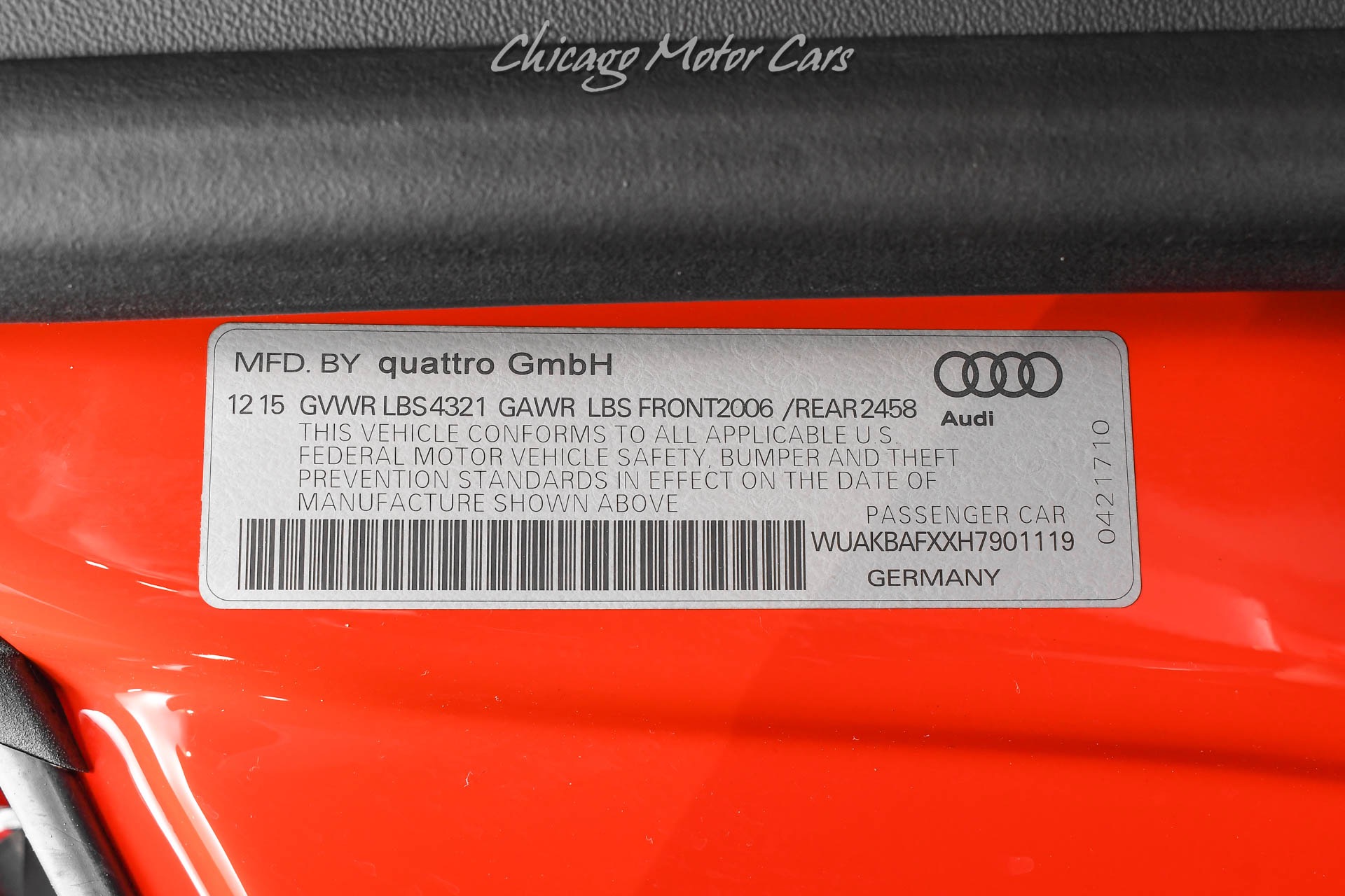 Used-2017-Audi-R8-52-quattro-V10-Plus-Coupe-LOW-Miles-RARE-Dynamite-Red-Carbon-LOADED