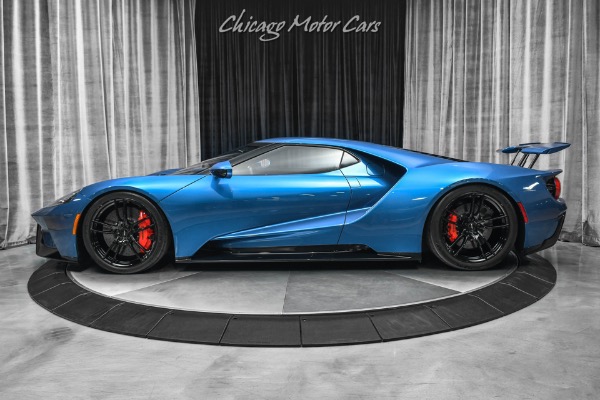 Used-2019-Ford-GT-Coupe-ONLY-1K-Miles-Liquid-Blue-Overtop-Stripes-FULL-PPF-LOADED