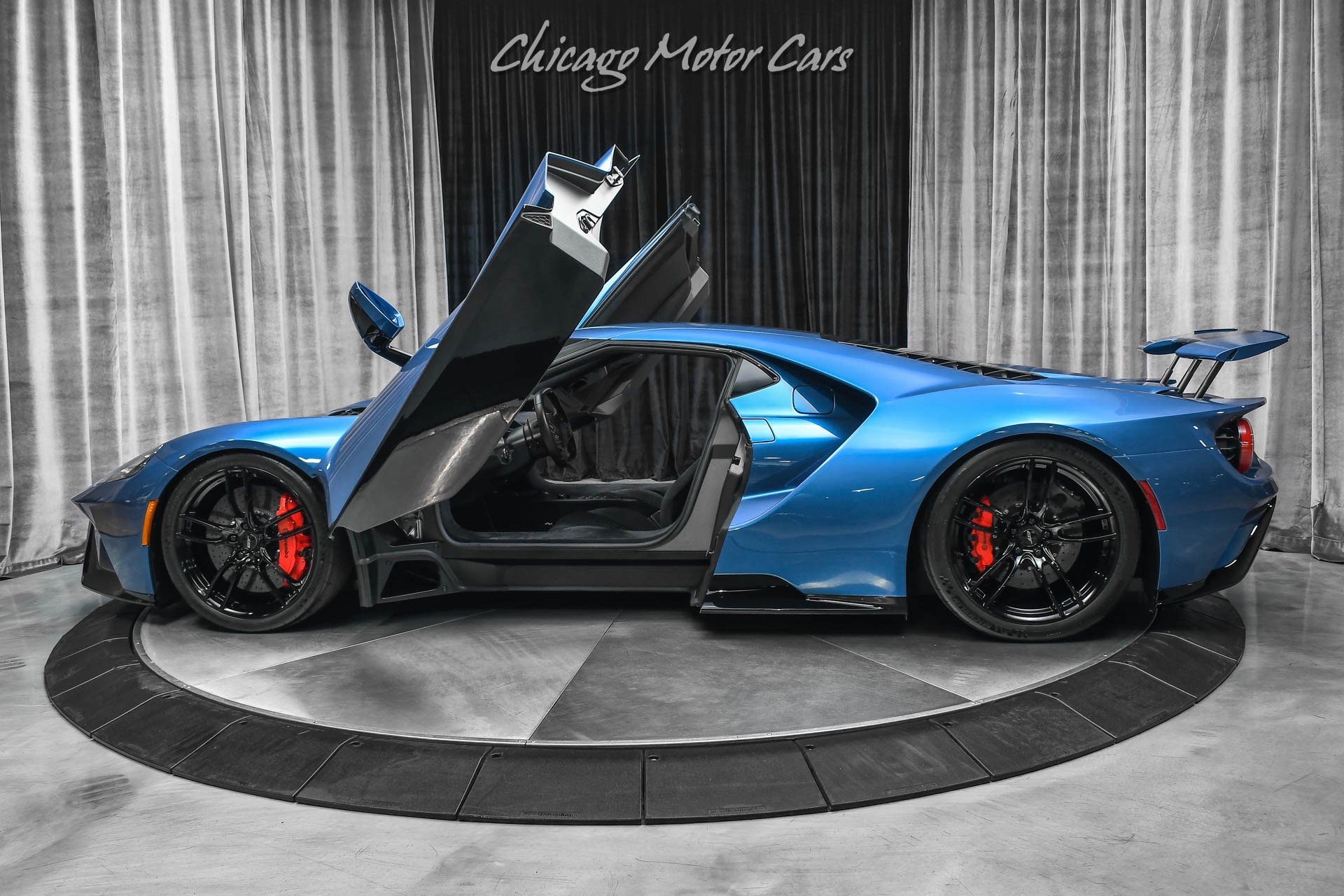 Used-2019-Ford-GT-Coupe-ONLY-1K-Miles-Liquid-Blue-Overtop-Stripes-FULL-PPF-LOADED