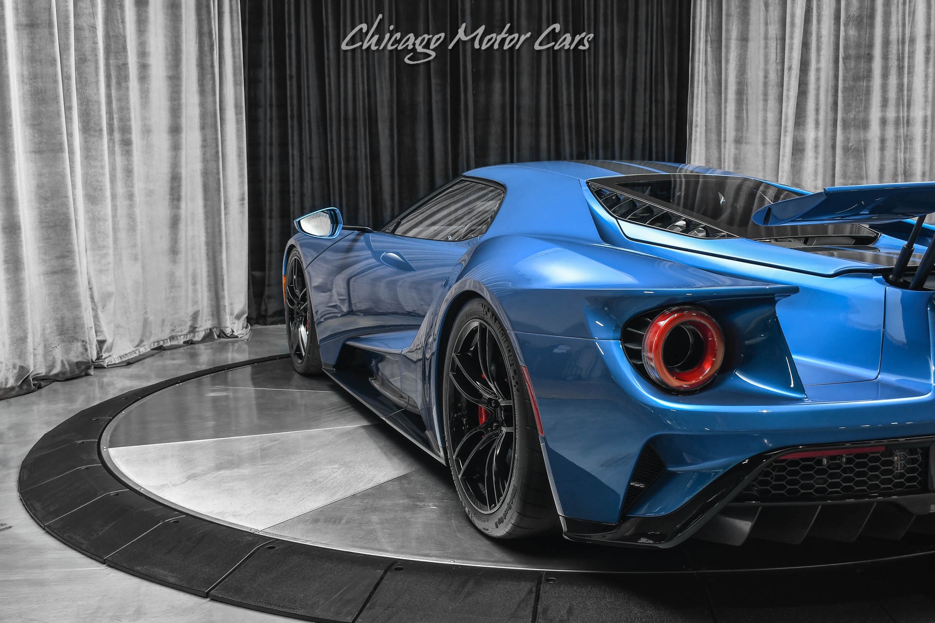 Used-2019-Ford-GT-Coupe-ONLY-1K-Miles-Liquid-Blue-Overtop-Stripes-FULL-PPF-LOADED