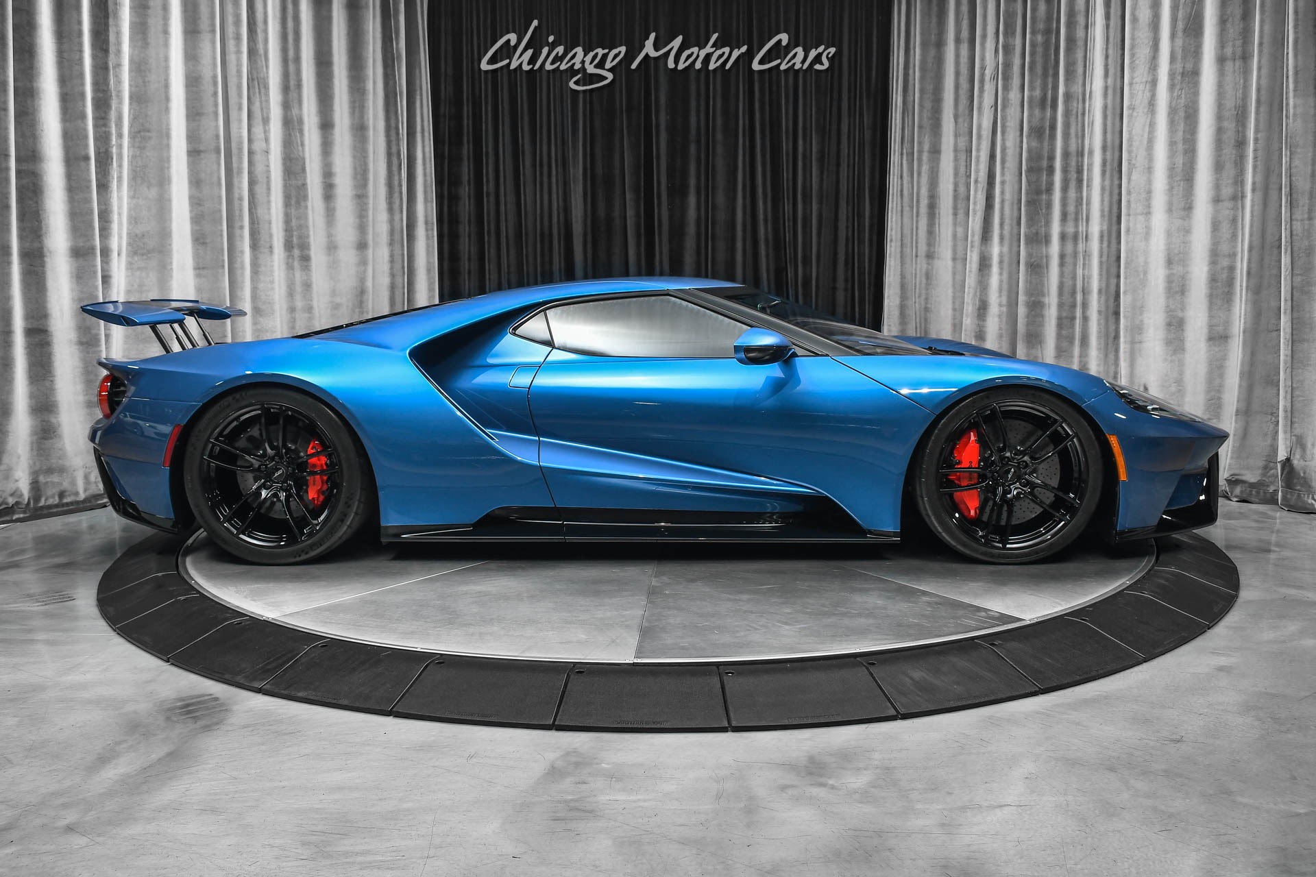 Used-2019-Ford-GT-Coupe-ONLY-1K-Miles-Liquid-Blue-Overtop-Stripes-FULL-PPF-LOADED