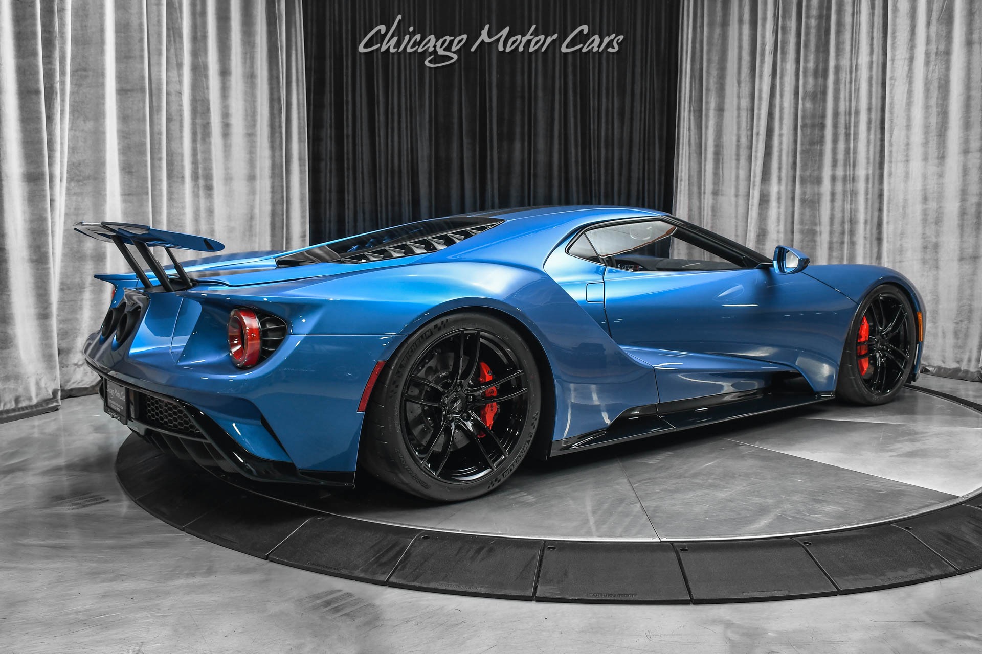 Used-2019-Ford-GT-Coupe-ONLY-1K-Miles-Liquid-Blue-Overtop-Stripes-FULL-PPF-LOADED