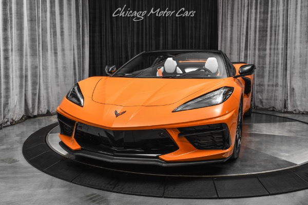 Used 2022 Chevrolet Corvette Stingray 2LT C8 Convertible with Z51! ONLY 2K Miles! Amplify Orange! for sale Sold at Chicago Motor Cars in West Chicago IL 60185 2