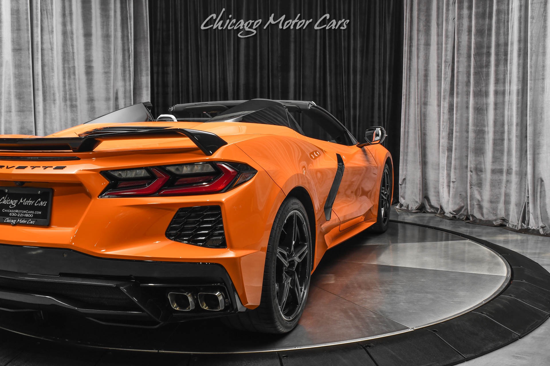 Used-2022-Chevrolet-Corvette-Stingray-2LT-C8-Convertible-with-Z51-ONLY-2K-Miles-Amplify-Orange