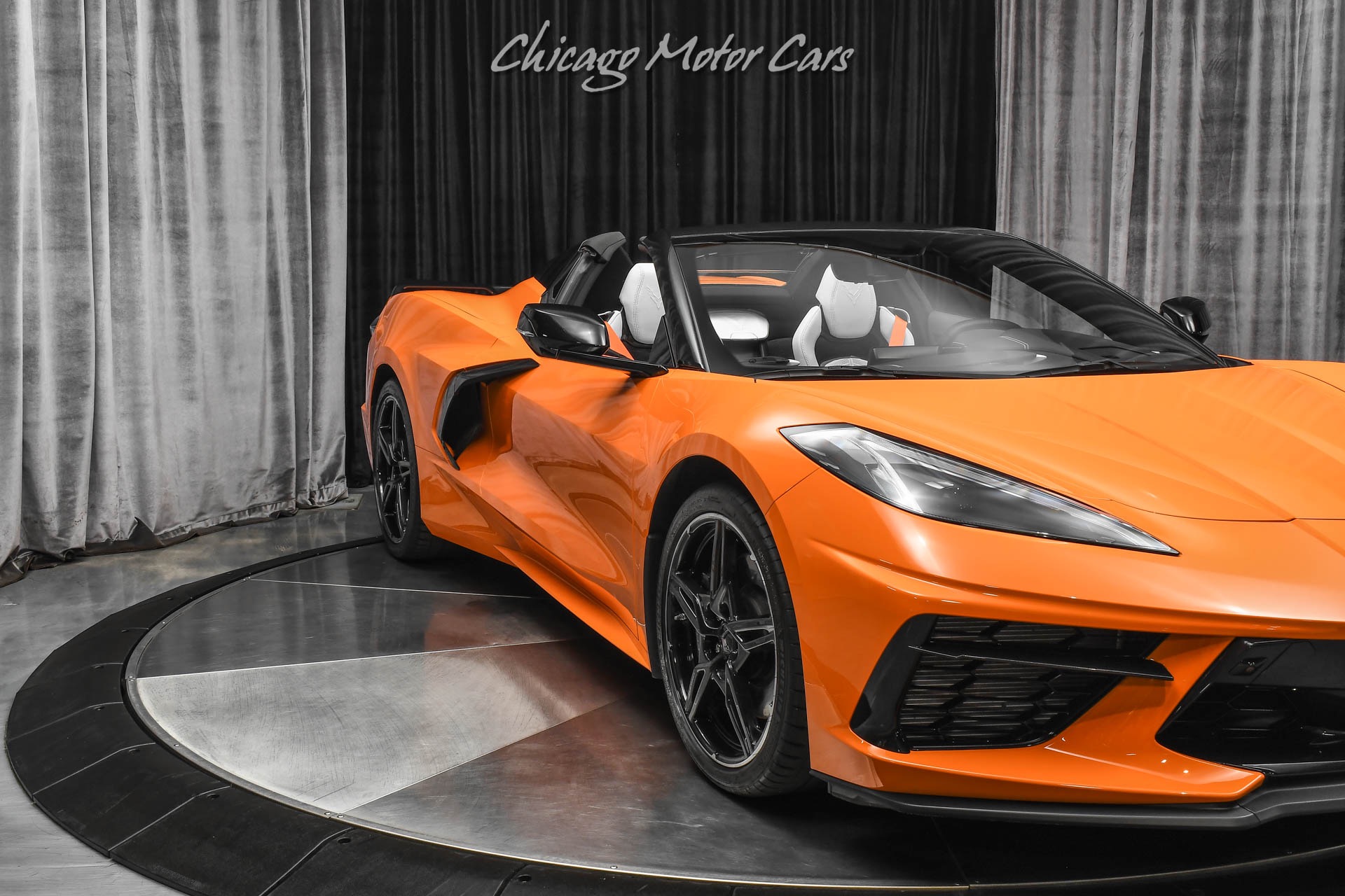 Used-2022-Chevrolet-Corvette-Stingray-2LT-C8-Convertible-with-Z51-ONLY-2K-Miles-Amplify-Orange