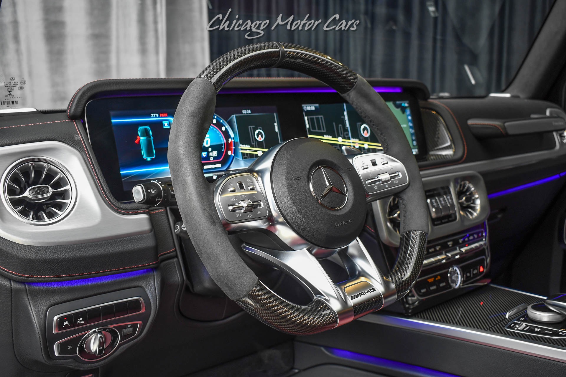 Used-2021-Mercedes-Benz-G63-AMG-4Matic-SUV-LOW-Miles-G-Manufaktur-Interior-Vossen-Wheels-LOADED