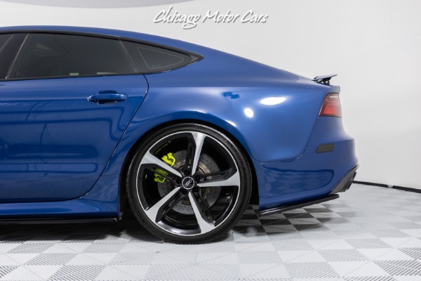 Used 2018 Audi RS7 4.0T quattro performance Upgraded Turbos! Ascari blue metallic paint Loaded for sale Sold at Chicago Motor Cars in West Chicago IL 60185 4