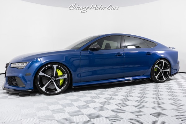 Used 2018 Audi RS7 4.0T quattro performance Upgraded Turbos! Ascari blue metallic paint Loaded for sale Sold at Chicago Motor Cars in West Chicago IL 60185 1