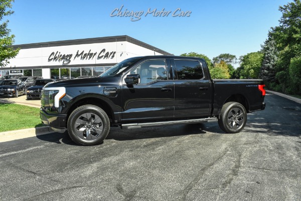 Used 2022 Ford F-150 Lightning Lariat Pickup ONLY 30 Miles! Extended Range! 4X4 Tow Pkg! for sale Sold at Chicago Motor Cars in West Chicago IL 60185 1