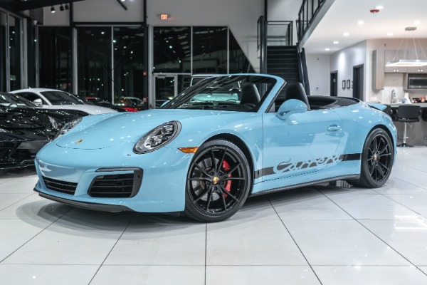 Used-2017-Porsche-911-Carrera-4S-All-Wheel-Drive-Cabriolet-Very-Rare-PTS-Gulf-Blue-154kMSRP