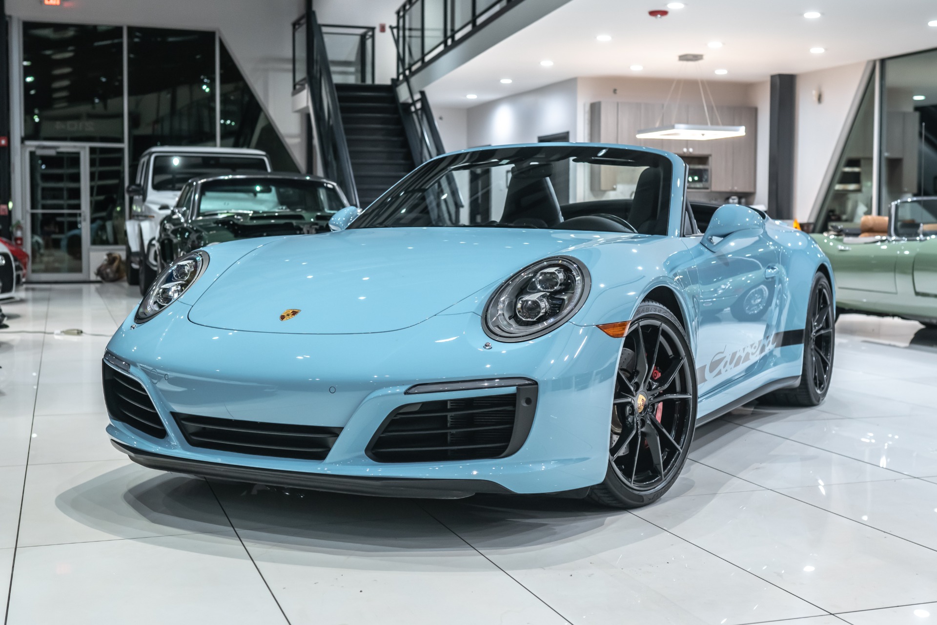 Used-2017-Porsche-911-Carrera-4S-All-Wheel-Drive-Cabriolet-Very-Rare-PTS-Gulf-Blue-154kMSRP