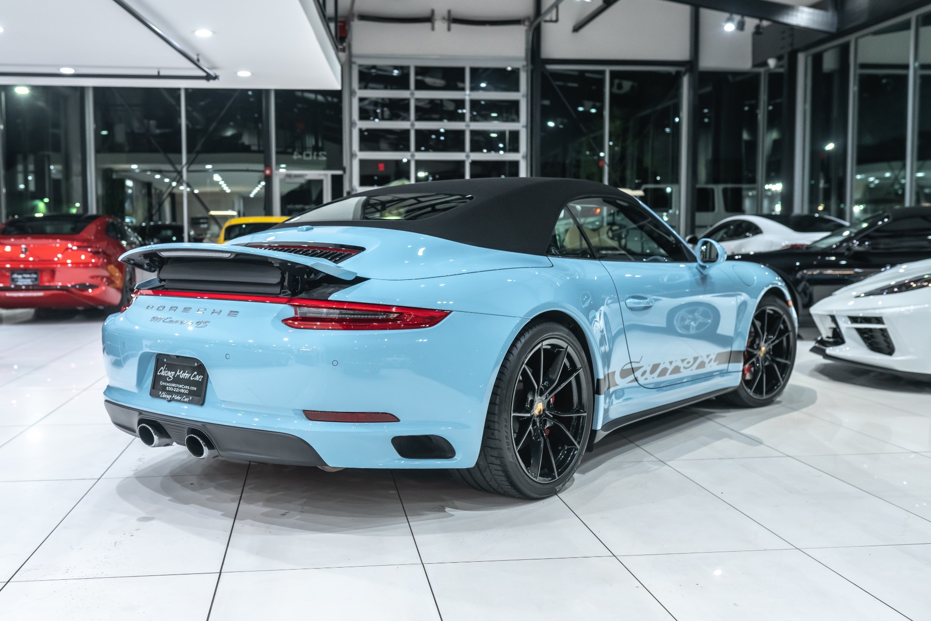 Used-2017-Porsche-911-Carrera-4S-All-Wheel-Drive-Cabriolet-Very-Rare-PTS-Gulf-Blue-154kMSRP