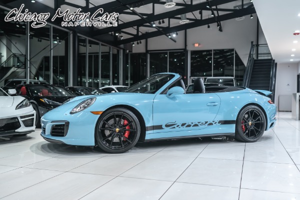 Used 2017 Porsche 911 Carrera 4S All Wheel Drive Cabriolet! Very Rare PTS Gulf Blue! $154k+MSRP! for sale Sold at Chicago Motor Cars in West Chicago IL 60185 1
