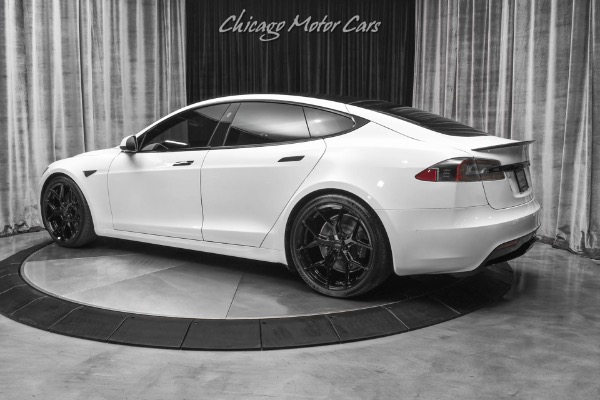 Used 2021 Tesla Model S Plaid Sedan Pearl White! Autopilot! LOW Miles! Vossen Wheels! 0-60 in 1.99 for sale Sold at Chicago Motor Cars in West Chicago IL 60185 3