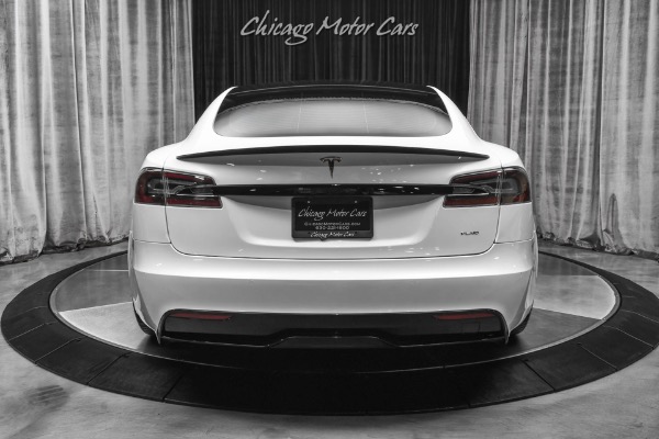 Used 2021 Tesla Model S Plaid Sedan Pearl White! Autopilot! LOW Miles! Vossen Wheels! 0-60 in 1.99 for sale Sold at Chicago Motor Cars in West Chicago IL 60185 4