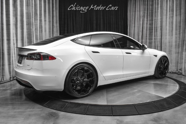 Used 2021 Tesla Model S Plaid Sedan Pearl White! Autopilot! LOW Miles! Vossen Wheels! 0-60 in 1.99 for sale Sold at Chicago Motor Cars in West Chicago IL 60185 5