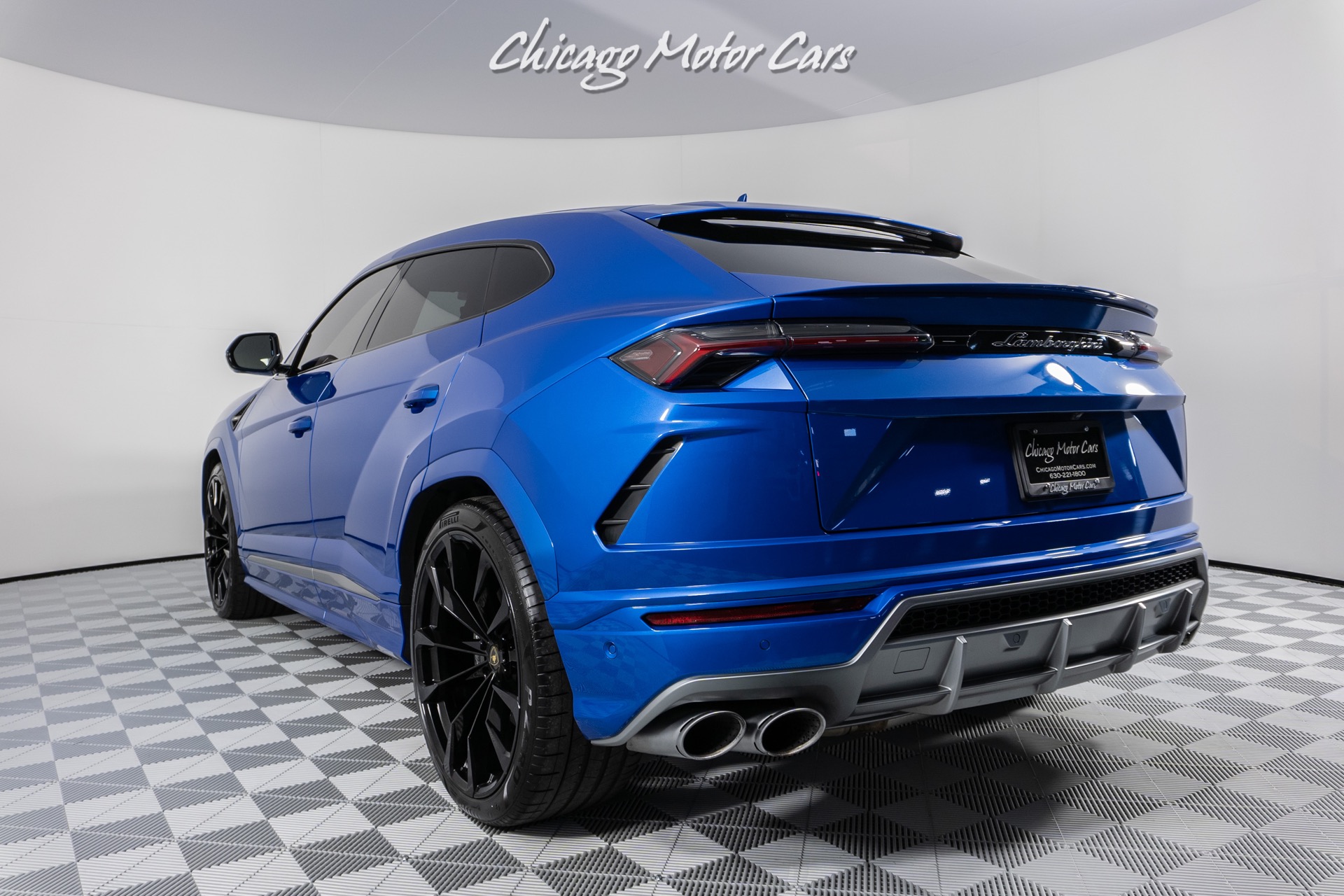 Used-2021-Lamborghini-Urus-Rare-spec-One-owner-Ad-personam-Blu-Eleos-over-Blu-Amon-Loaded