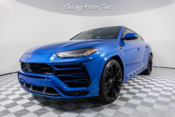 Used 2021 Lamborghini Urus Rare spec! One owner! Ad personam Blu Eleos over Blu Amon! Loaded! for sale Sold at Chicago Motor Cars in West Chicago IL 60185 2