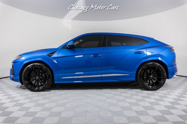 Used 2021 Lamborghini Urus Rare spec! One owner! Ad personam Blu Eleos over Blu Amon! Loaded! for sale Sold at Chicago Motor Cars in West Chicago IL 60185 4