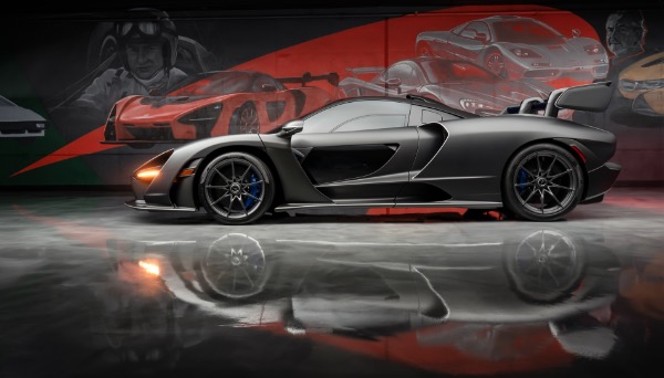 Used 2019 McLaren Senna ONLY 616Miles! 1of2 Entire MSO Matte Carbon Fiber Body Sennas in the World for sale Sold at Chicago Motor Cars in West Chicago IL 60185 2