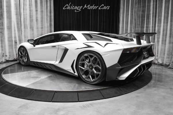 Used 2016 Lamborghini Aventador LP750-4 SV Coupe Factory Matte White Full PPF Novitec Upgrades! for sale Sold at Chicago Motor Cars in West Chicago IL 60185 3